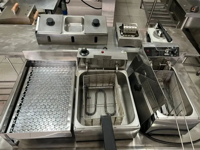 Kit 6 equipamentos Para Lanchonete fritadeira e outros 