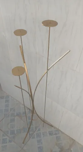 Suporte para velas dourado 
