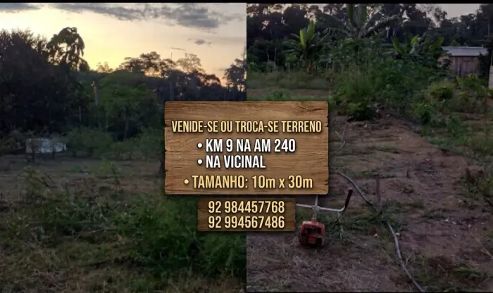 VENDE-SE TERRENO (KM 9, AM 240)