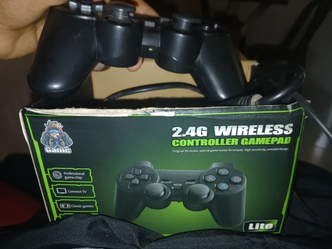Vende se game stick vai com pilha, aceito trocas