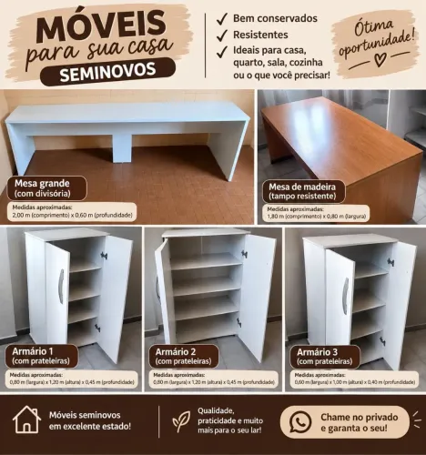 Kit móveis seminovos