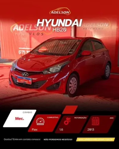 Hyundai HB20 Premium 1.6 Flex 16V Mec. 2013