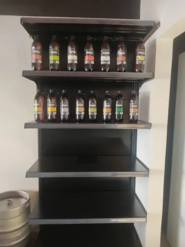 Gôndola Lateral Inicial Preta Mercado Aço 6 Prateleiras