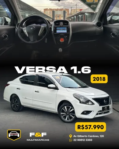 Nissan Versa SL 1.6 16V Flexstart 4P Mec. 2018