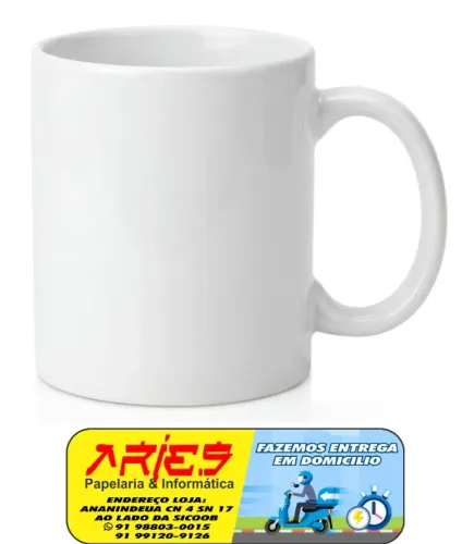 CANECA DE CERAMICA PARA SUBLIMAÇÃO SUBLIMATICA 325 ML MASTERPRINT