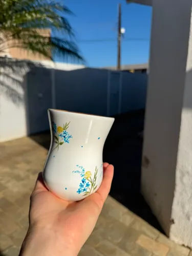 Cuia de Chimarrão em Madeira - Pintada à Mão 