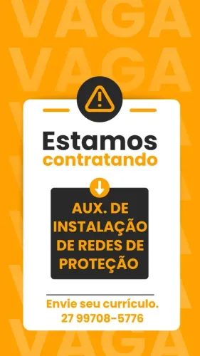 Auxiliar de Instalação de Redes de Proteção 