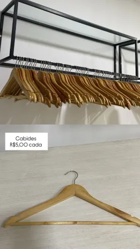 Araras, cabides,provador