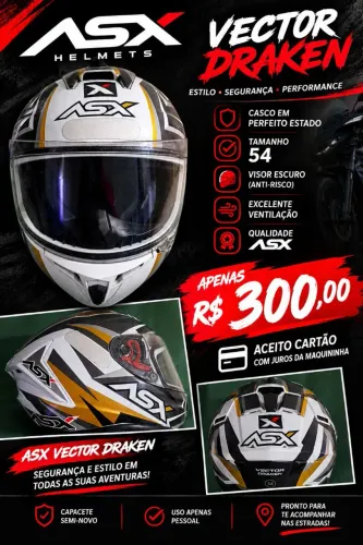 CAPACETE ASX VECTOR DRAKEN