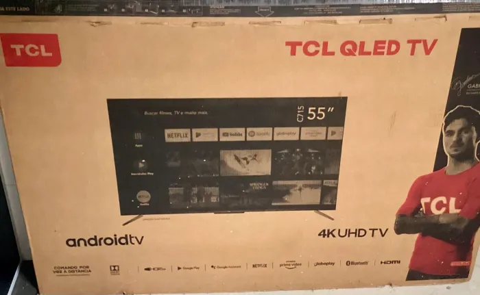TV 4K de 55 polegadas com Android