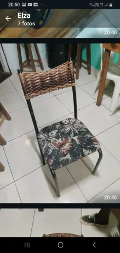 CADEIRA UNICA LINDA DESENHOS DE FLORES VALOR 60