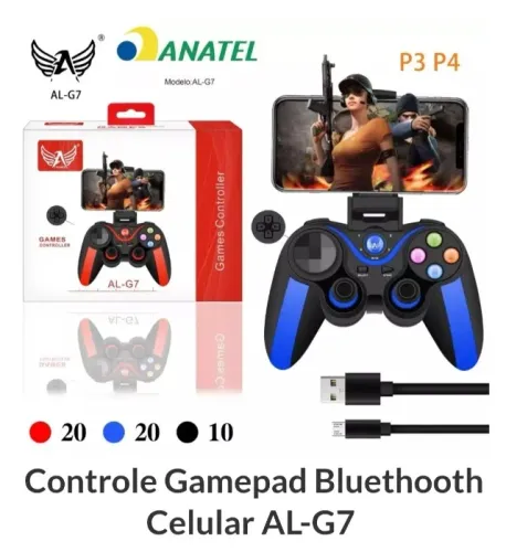 CONTROLE GAMEPAD Bluethooth Celular AL-G7 - PROMOÇÃO