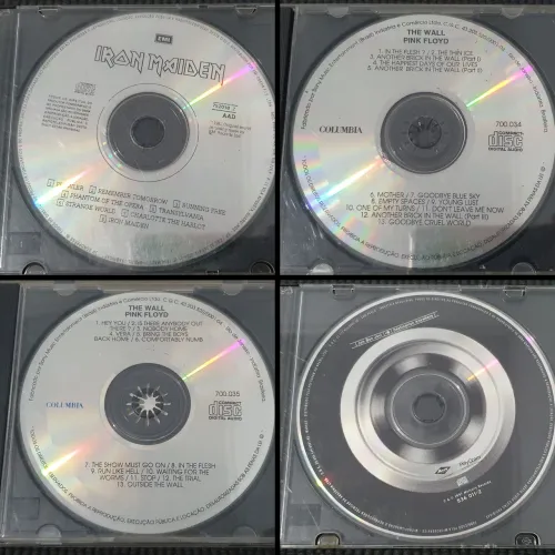 Lote de Cds Originais Loose Pink Floyd Iron Maiden Bon Jovi