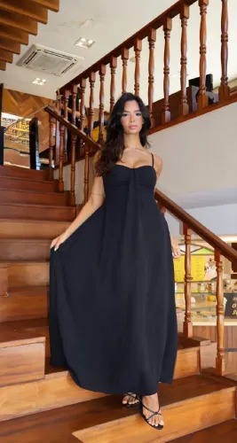 Vestido Longo Preto G