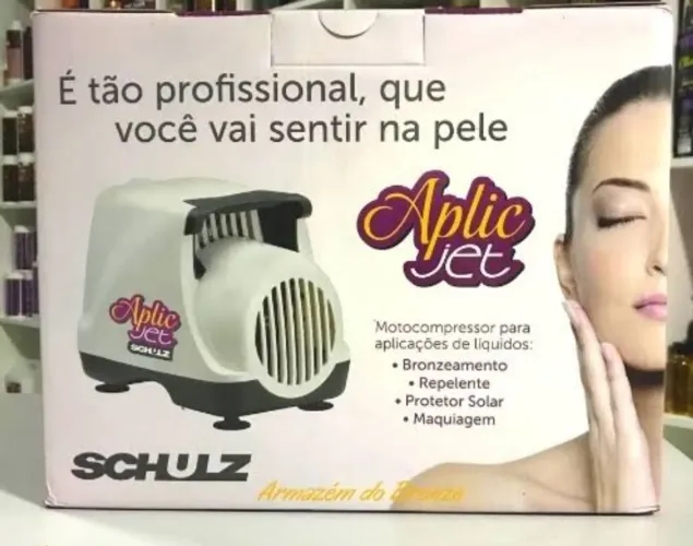 Motocompressor Schulz Aplic Jet 220V Kit Bronzeamento e Maquiagem a Jato nova só 350.00