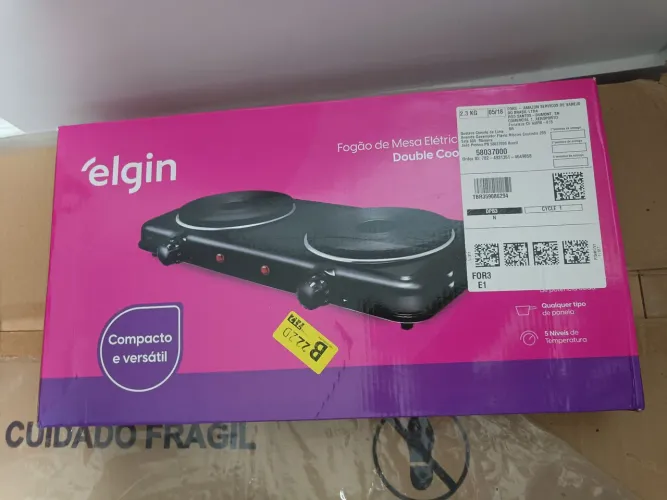 Fogão Elétrico Cooktop Portátil 2 Bocas - 2.000W (nunca usado)