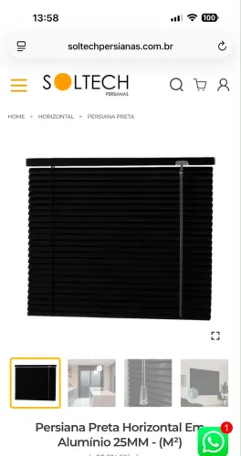 Cortina persiana horizontal
