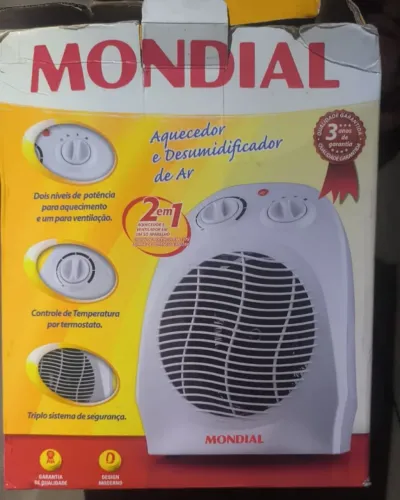 Aquecedor Elétrico Mondial novíssimo pela metade do preço!