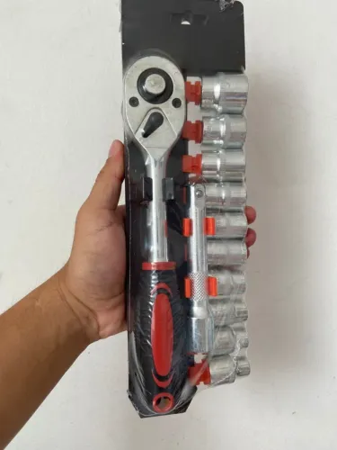 Conjunto de 12 chaves catraca de 6,35 mm CR-V Red