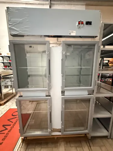 RF-065 MINI CÂMARA COMERCIAL INOX 4 PORTA DE VIDRO - FRILUX