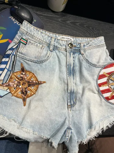 Short Jeans Lança Perfume Náutico 