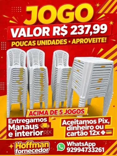 1 mesas 4 cadeiras atacado