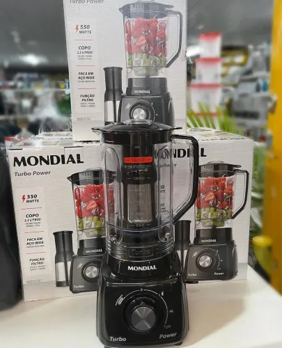 Liquidificador mondial novo 3 velocidades Power