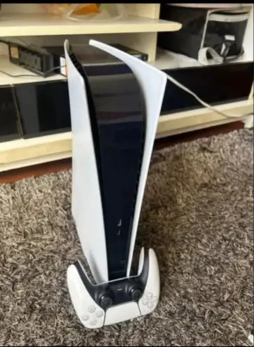 PS5 FAT 980GB com 1 controle caixa e um jogo do homem aranha 2 pan deluxe até maio 2027