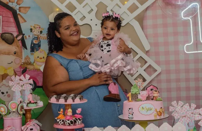 Vestido 1 aninho tema fazendinha