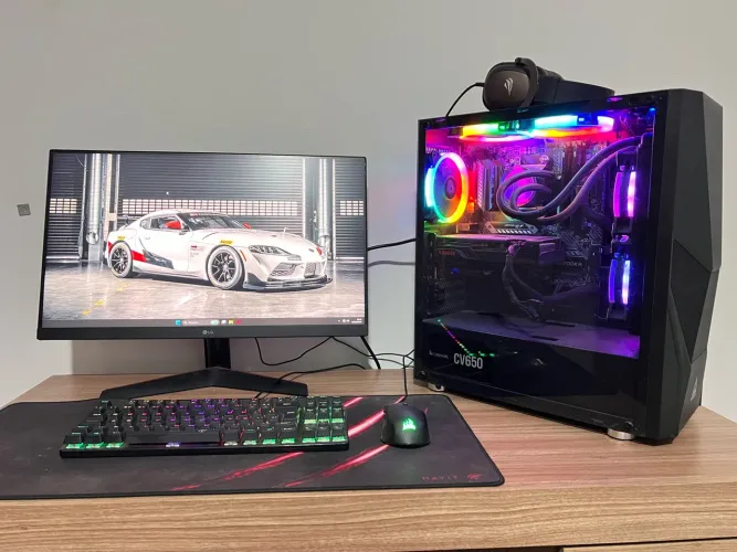 Pc gamer + monitor LG 24 polegadas