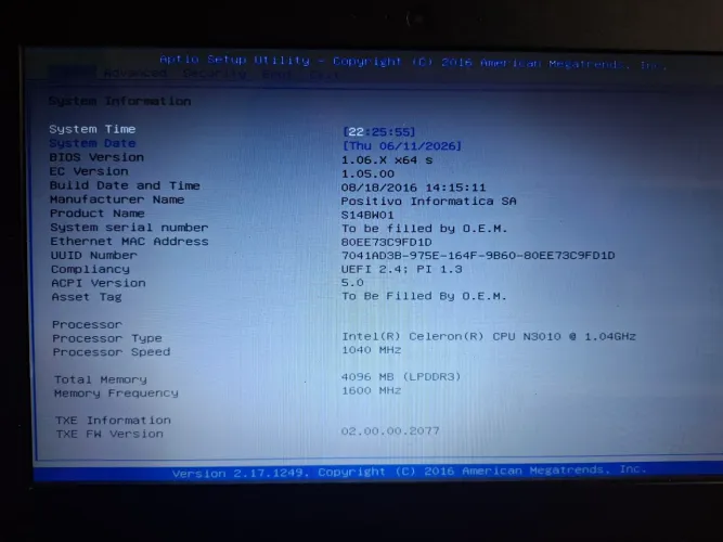 Notebook positivo