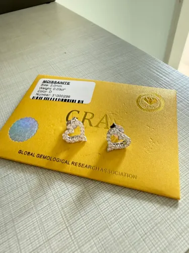 Brincos em moissanites preço de atacado