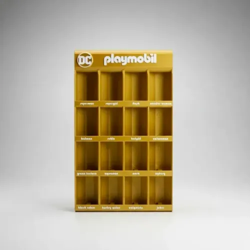 Expositor Playmobil DC Kinder DOURADO