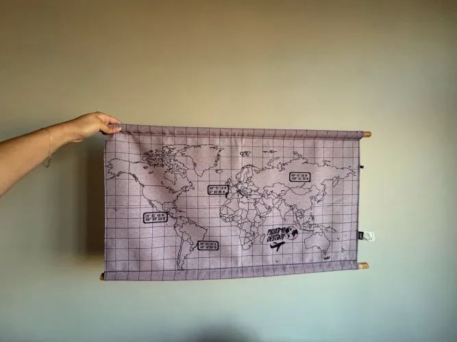 Mapa mundi decorativo uatt