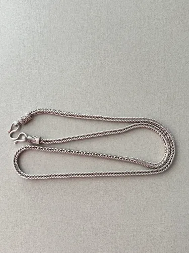 Corrente e Pulseira de Prata de Bali