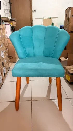 Cadeira luxo turquesa