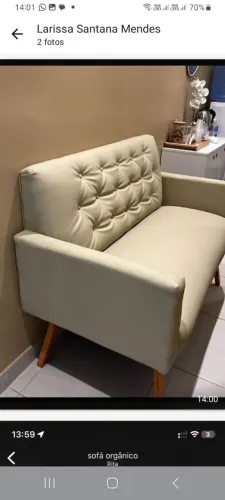Sofá 1,,20m sob encomenda, fabricamos  na cor desejada,  contato 98- 9  * 