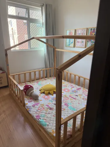 Cama montessori casal com colchão