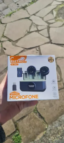 Microfone sem fio duplo