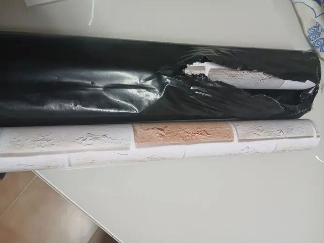 2 rolos Papel de parede novo tijolinho à vista 
