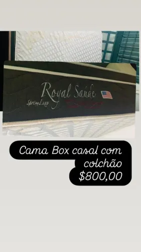 Cama Box de casal com colchão