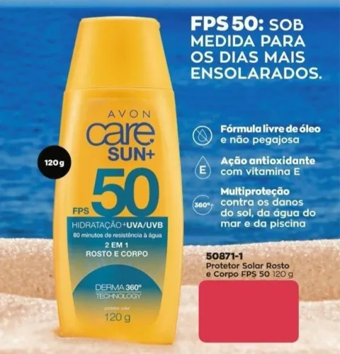 Protetor solar AVON 