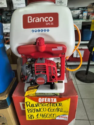 Pulverizador Branco BPC 25 - produto novo.