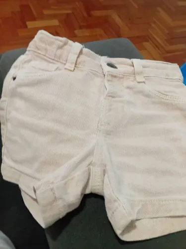 Short de BRIM Off-whit até 12 meses bebê 