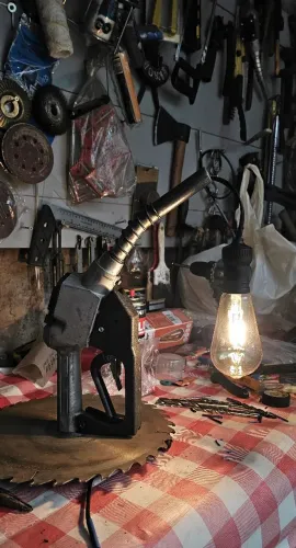 Luminária bico de combustível rústico 