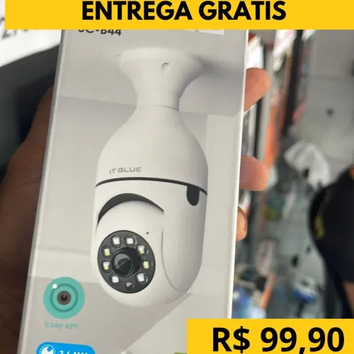Câmera wifi de segurança modelo bocal promoção