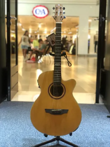 Violão Eletroacústico Strinberg SF200C Black Series Super Flat