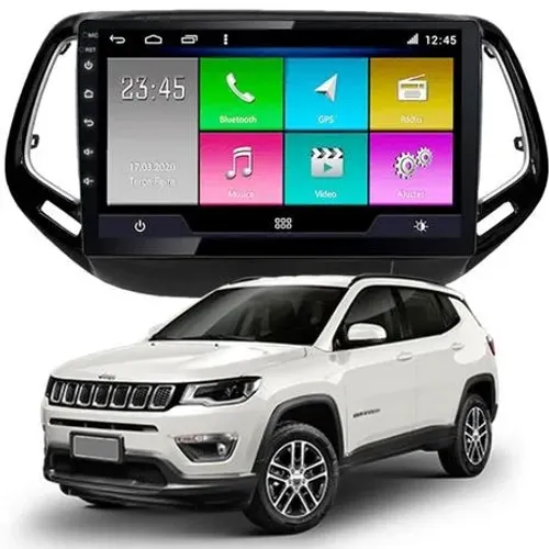 Multimídia 10 Polegadas Jeep Compass 2016 a 2023