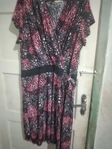 Vestido estampado transpassado!!!