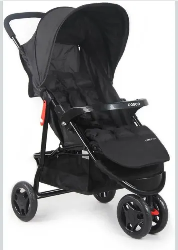 Cosco Kids, Carrinho de Bebê, Toffy, Preto Absoluto